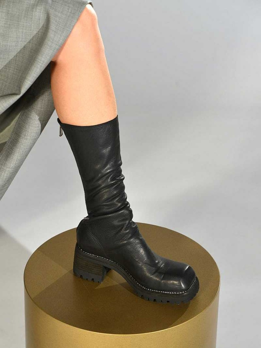 Chaussures Guidi | Bottes Avec Fermeture Eclair A L'Arriere