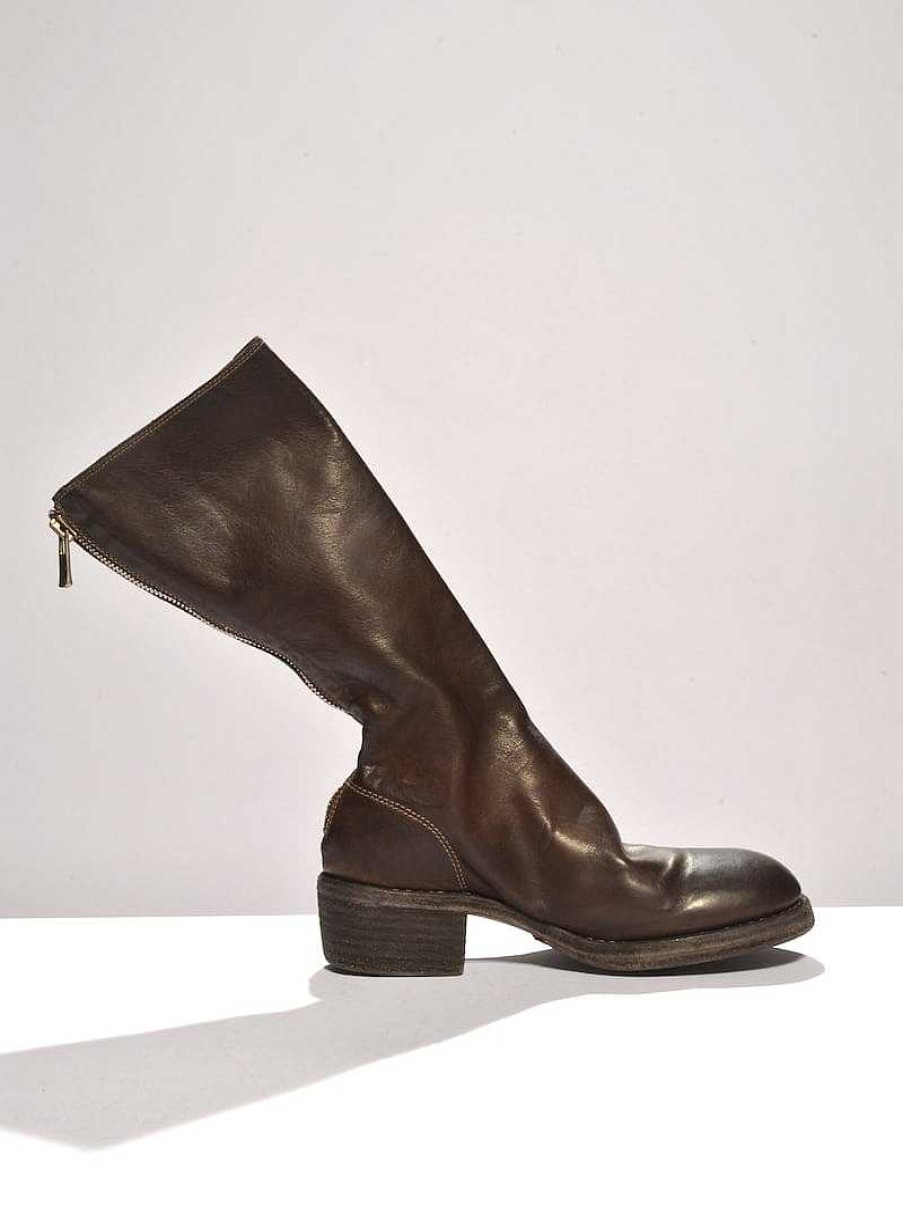 Chaussures Guidi | Bottes Avec Fermeture Eclair A L'Arriere