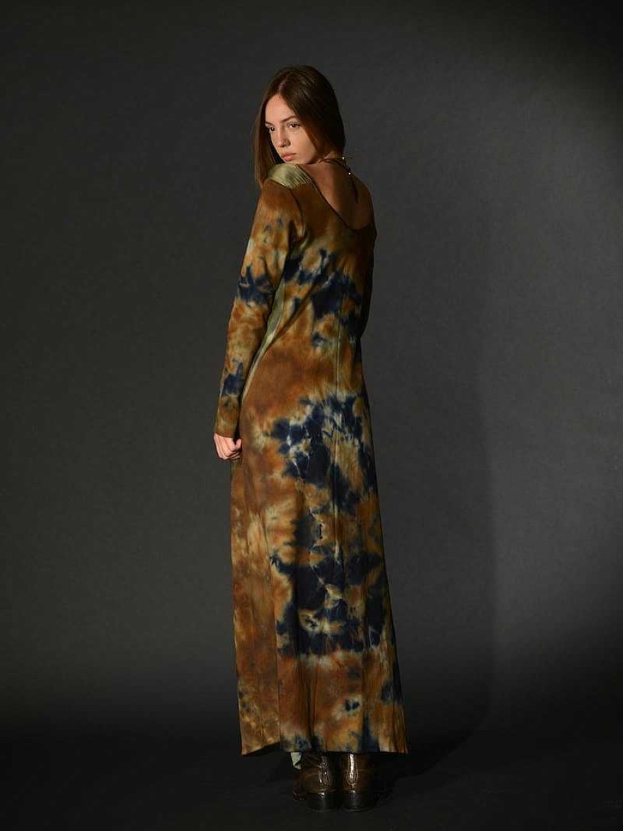 Vetements Gilda Midani | Robe Longue Peinte A La Main